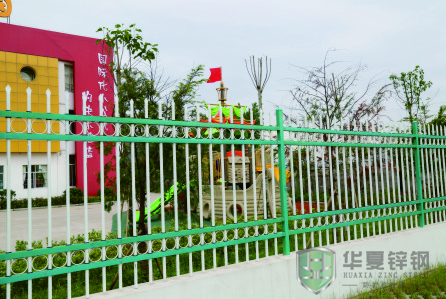 绿色亚光锌钢围栏