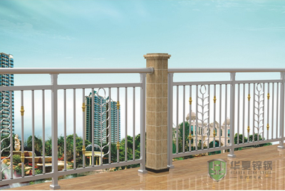 磨砂白锌钢阳台护栏